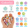 70Pcs 14 Colors Opaque & Transparent Acrylic Beads OACR-TA0002-78-3