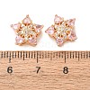 Brass Micro Pave Cubic Zirconia Beads CU-CBAEC99-33G-02-3