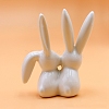 Porcelain Rabbit Sculpture Display Decorations PW-WG617B0-01-2