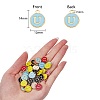120Pcs 12 Colors Golden Plated Alloy Charms ENAM-SZ0001-64U-5