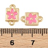 Brass Enamel Connector Charms KK-H078-03A-G01-3
