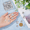 50Pcs 5 Style 304 Stainless Steel Pendants STAS-HY0001-30-3