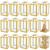 Folding Heart Print Transparent PVC Gift Packing Boxes CON-WH0085-192B-01-1