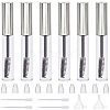10Pcs DIY Plastic Empty Eyelash Bottle with 4Pcs 2ml Disposable Plastic Dropper with 2Pcs Mini Transparent Plastic Funnel Hopper MRMJ-GF0001-53C-1