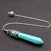 Synthetic Green Turquoise Dowsing Pendulums PW-WG19123-11-1