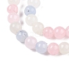 Dyed Natural White Jade Beads Strands G-T140-4mm-A03-7