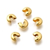 304 Stainless Steel Crimp Beads Covers STAS-P239-34G-06-1