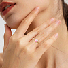 4Pcs 4 Styles Alloy Cuff Ring Findings FIND-CA0009-57-7