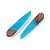 Resin & Wood Pendants WOOD-F015-01G-2