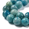 Natural Gemstone Hemimorphite Round Beads Strands G-L145-6mm-01-2