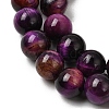 Grade AB Natural Tiger Eye Beads Strands G-B133-A02-8MM-04-9
