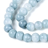 Ombre Effect Opaque Crackle Glass Beads Strands GLAA-Q106-01A-A05-4