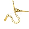 Ion Plating(IP) Initial Letter 304 Stainless Steel Pendant Necklace NJEW-R265-05G-V-3