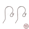 Anti-Tarnish Rhodium Plated 925 Sterling Silver Earring Hooks STER-I005-49P-6
