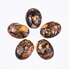 Assembled Synthetic Imperial Jasper and Bronzite  Cabochons X-G-S329-080H-1