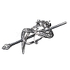 Tibetan Style Alloy Hair Sticks PW-WGAED14-02-1