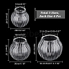  12Pcs 3 Style Mini Empty Clear Glass Globe FIND-NB0003-61-2