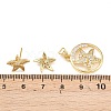 Brass Micro Pave Cubic Zirconia Pendant & Stud Earrings Sets for Women SJEW-F227-01D-G-3