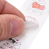 Valentine's Day Round Paper Stickers DIY-I107-04-4