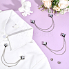 3Pcs Square Alloy Tie Clips AJEW-ME0002-89-4