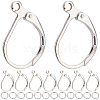 60Pcs Brass Leverback Earring Findings KK-CN0003-06-1
