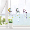 Moon & Star Alloy Hanging Ornaments HJEW-TADJ0022-8