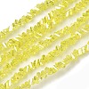 Electroplate Transparent Glass Beads Strands EGLA-P061-04C-AB01-1