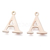 PVD Vacuum Plating  304 Stainless Steel Charms STAS-H112-A-RG-1