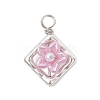 ABS Plastic Imitation Pearl Pendants PALLOY-JF04590-3