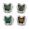 Two Tone Crackle Glass Beads GLAA-Z007-05B-1