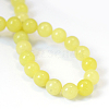 Natural Lemon Jade Round Bead Strands X-G-E334-10mm-07-3