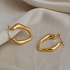 Hollow Nuggets 304 Stainless Steel Hoop Earrings EJEW-P345-05G-1