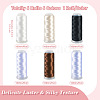 6Rolls 6 Colors Velour Yarn AJEW-TA0002-70C-4