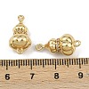 Brass Micro Pave Cubic Zirconia Screw Clasps KK-C136-03G-3