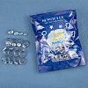 SUNNYCLUE DIY Flat Round Adjustable Ring Making Kit DIY-SC0019-90-7