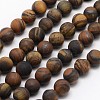 Natural Tiger Eye Beads Strands X-G-D688-4mm-1