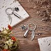  2Pcs Alloy Enamel Keychain KEYC-NB0001-27-5