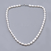 Natural Pearl Beaded Necklaces PEAR-S012-59-1