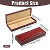 Rectangle PU Leather Single Pen Storage Boxes AJEW-WH0886-10-2