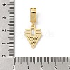 Brass Micro Pave Cubic Zirconia European Dangle Pendants KK-U047-19G-03-3