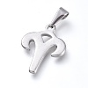 Non-Tarnish 304 Stainless Steel Pendants STAS-L210-06C-P-01-1