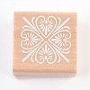 Wooden Stamp AJEW-WH0044-M-2