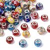 Rondelle Lampwork Large Hole European Beads LPDL-R003-02-1