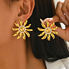 201 Stainless Steel Glass Seed Beaded Stud Earrings for Women BQ4917-4