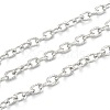 304 Stainless Steel Textured Cable Chains CHS-O010-04P-1