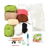 DIY Crochet Yarn Mushroom Doll Making Kits for Beginners DIY-XCP0003-34-1