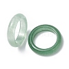 Natural Green Aventurine Plain Band Ring RJEW-P044-01A-06-2