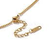 Golden Stainless Steel Pendant Necklace QO1211-4-3