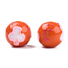 Opaque Acrylic Beads ACRC-N002-02-05-3