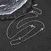 304 Stainless Steel Link Chain Necklaces for Women Men NJEW-K292-01G-P-1